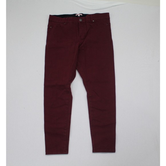 Juicy Couture Red Jeans Casual Skinny Size 16 - Picture 1 of 9